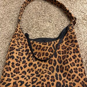 Baggu Leopard Print Shoulder Bag